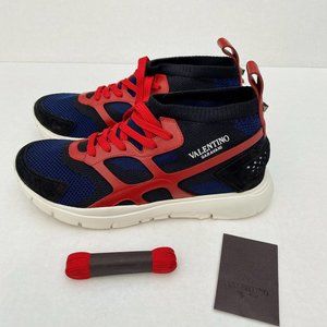 Valentino Garavani Mixed-Media Mesh Sneakers